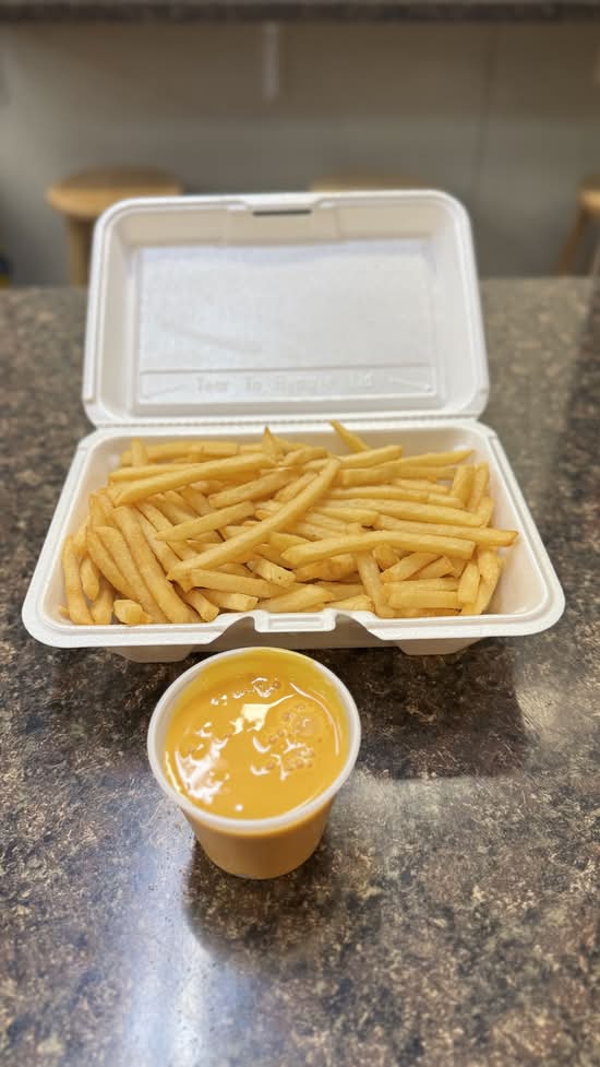 Large Cheese Fries with Cheese Wiz