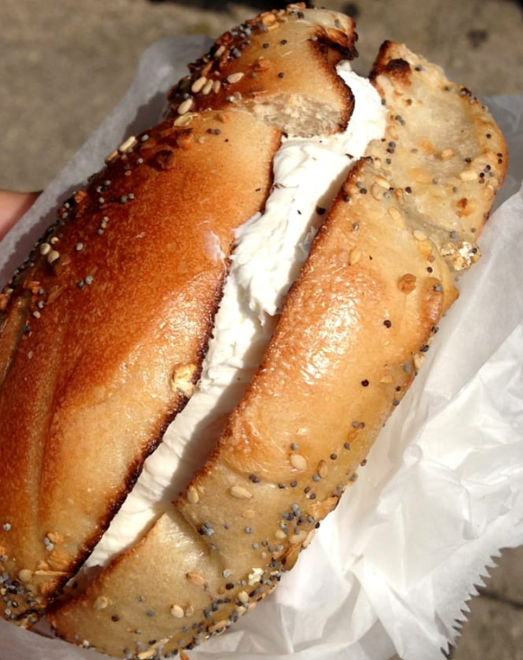 Plain Cream Cheese Sandwich
